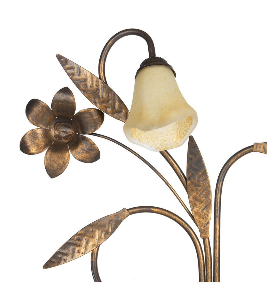 APPLIQUE 3 LUCE ONLI "ALGA" BRONZO E14
